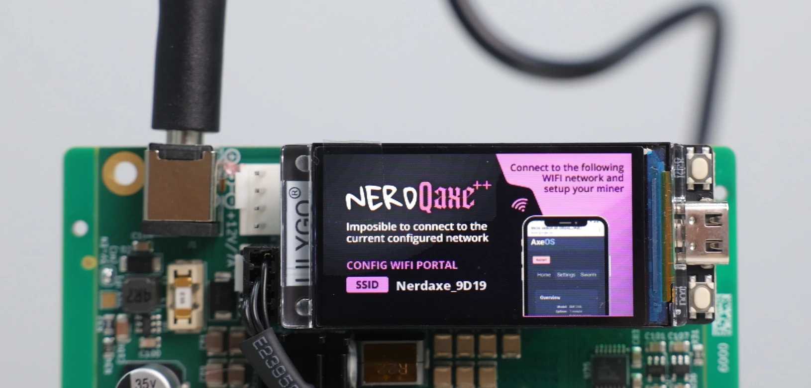 How to Setup NerdMiner NerdQaxe++ 3 Wait for Device to Boot and Broadcast Wi-Fi