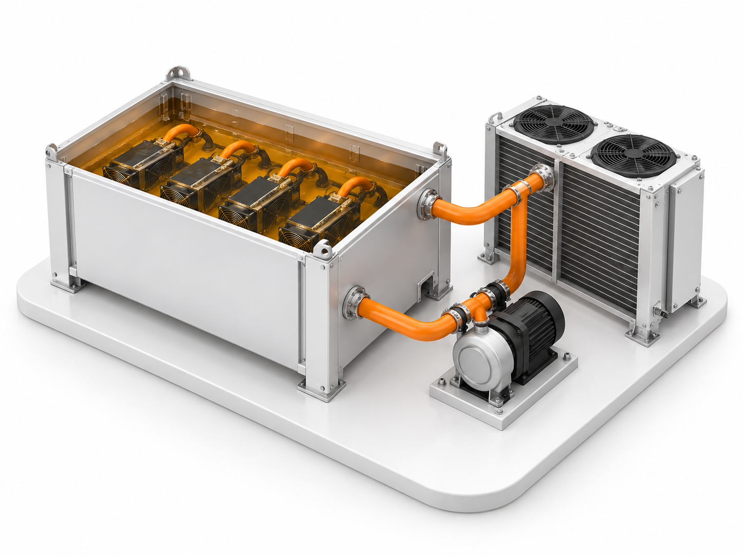 Immersion cooling solutions · AI concept illustration